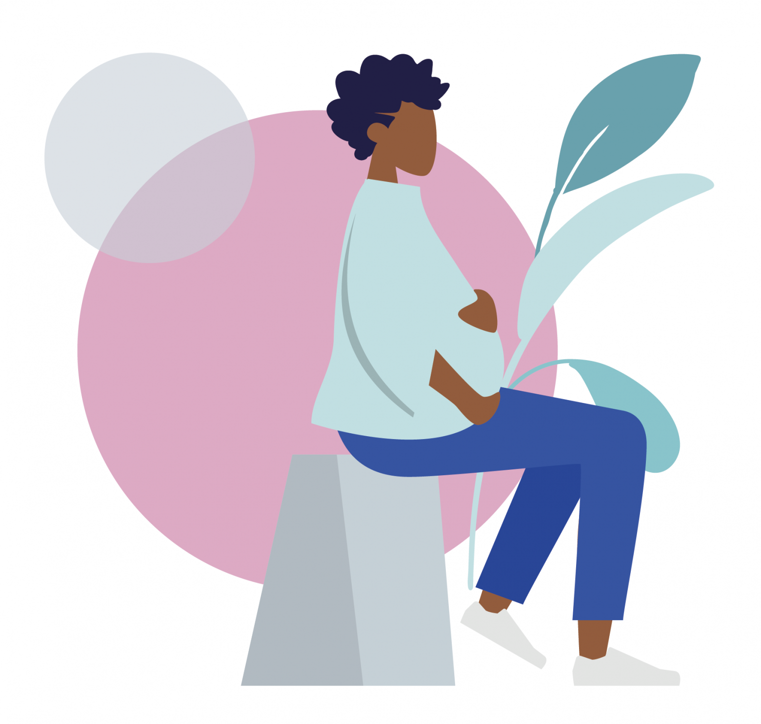 Pregnant woman illustration